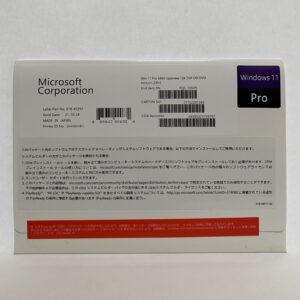 Microsoft Windows 11 Pro 日本語版｜正規ライセンス付きDVD
